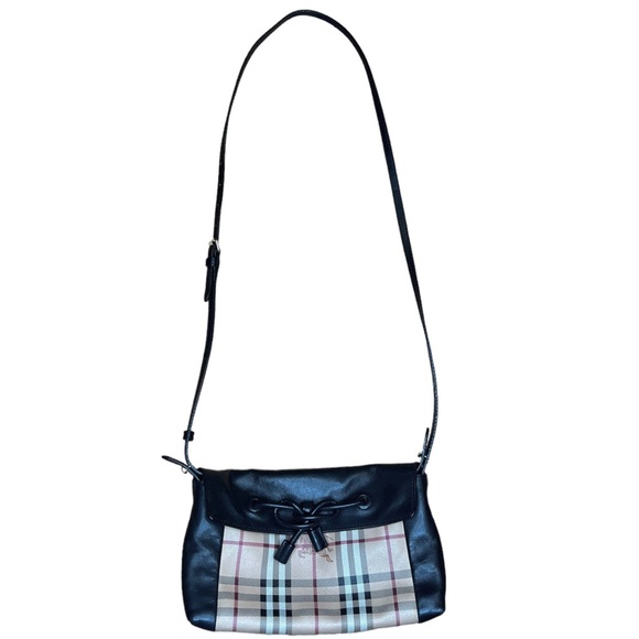 Burberry Small Hayamarket Check Clutch Bag - Detachable Strap - Black 39249901 - Picture 4 of 15